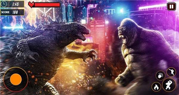 哥斯拉粉碎之城（Monster Dinosaur Attack: King Kong vs Godzilla 2021 (Man图2
