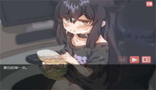 在阴暗的房间中和独孤的女孩子的物语中文直装版图3
