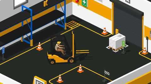 叉车极限模拟3D破解版图1