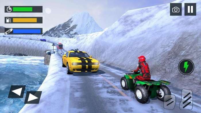 雪地四轮摩托赛车图1