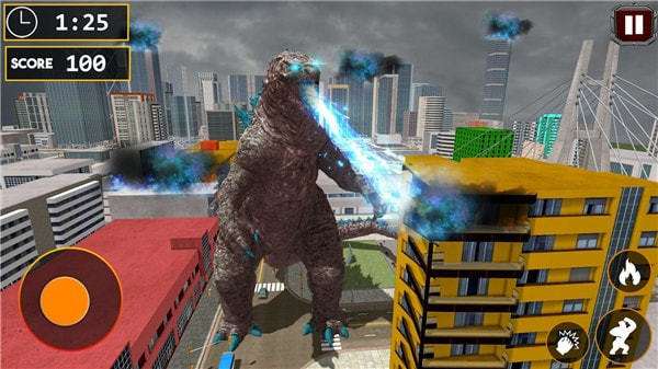 哥斯拉粉碎之城（Monster Dinosaur Attack: King Kong vs Godzilla 2021 (Man图1