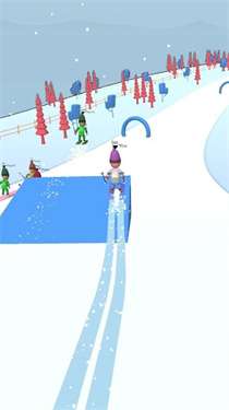 滑雪者山图2