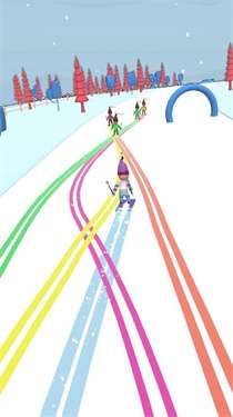滑雪者山图1