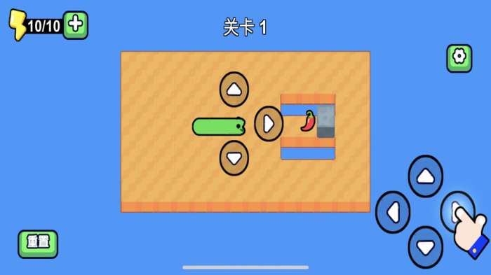 贪吃的方块蛇图1
