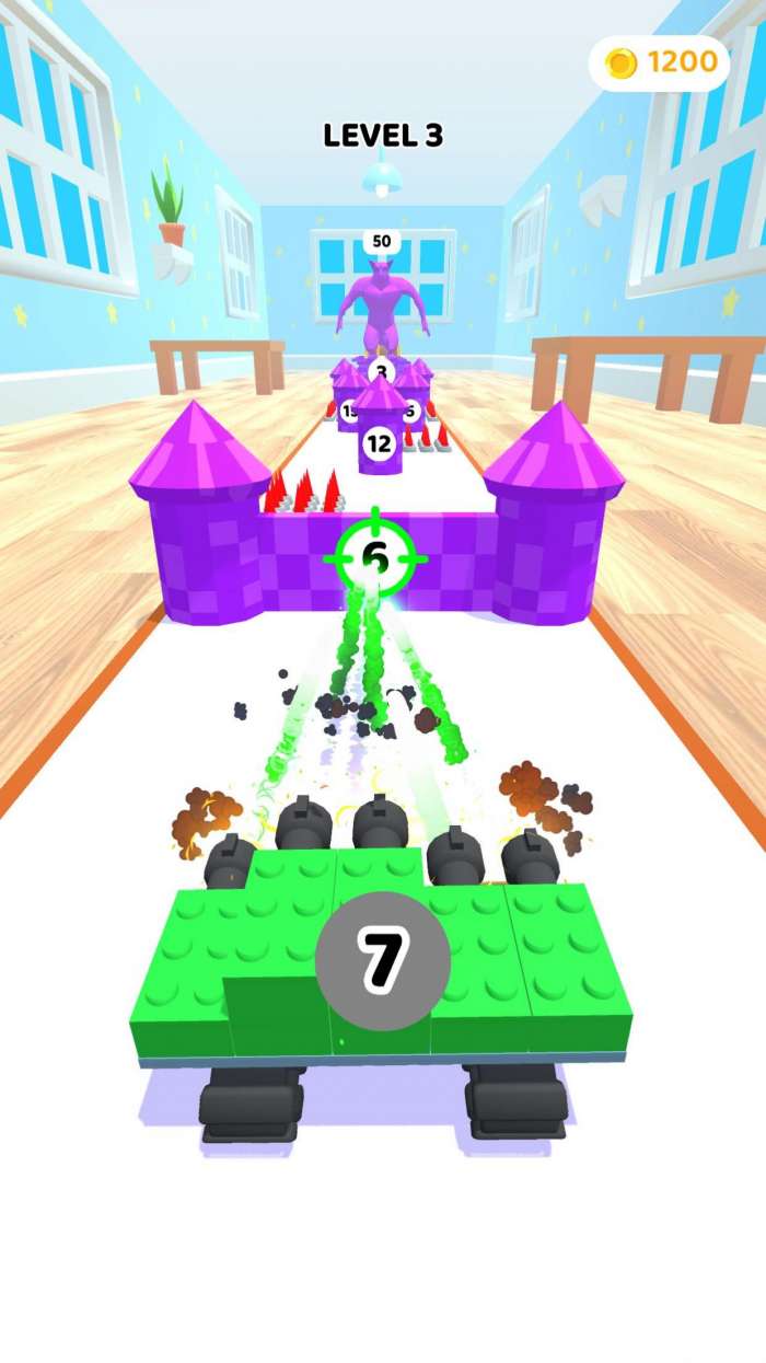 积木坦克射击3D图1
