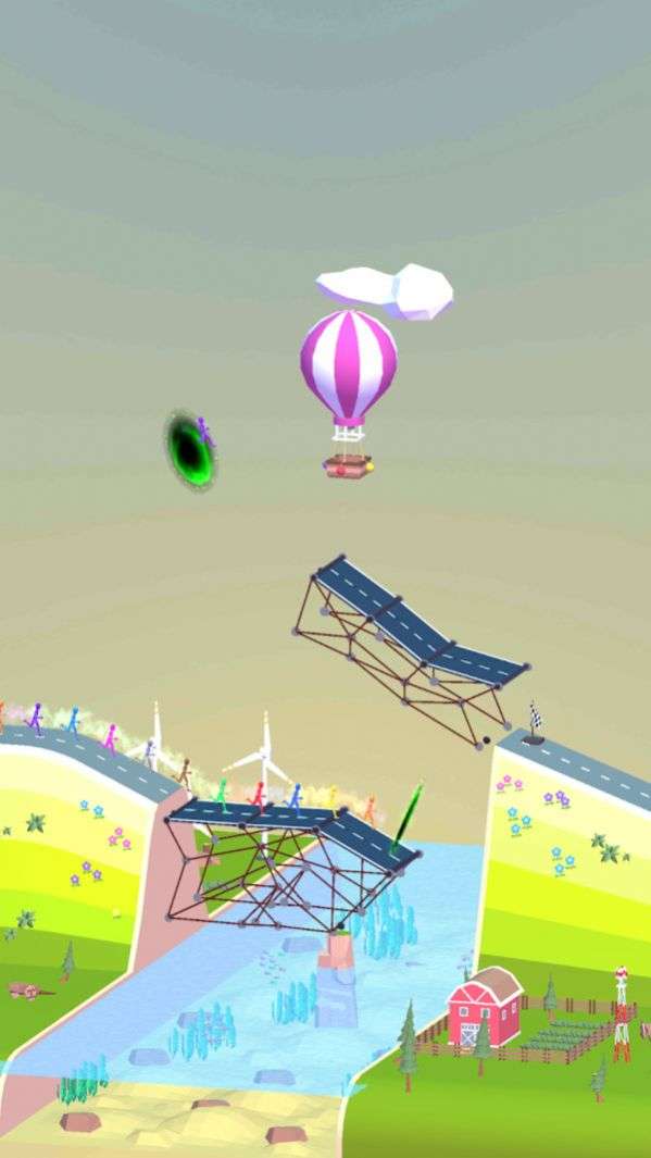 桥梁搭建3D图3