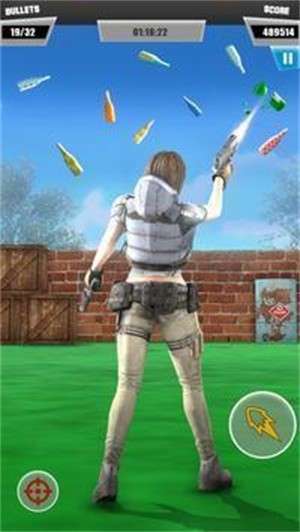 瓶子射击3D枪图3
