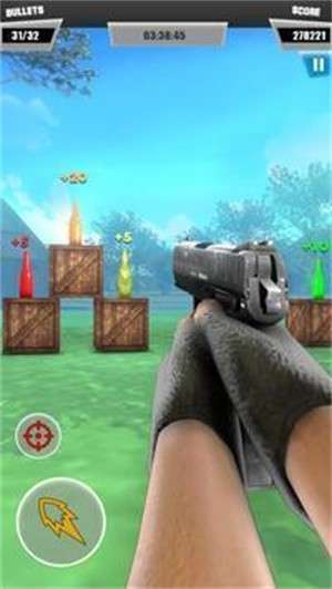 瓶子射击3D枪图2