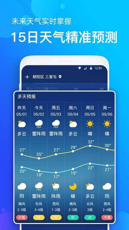 手机天气预报图1