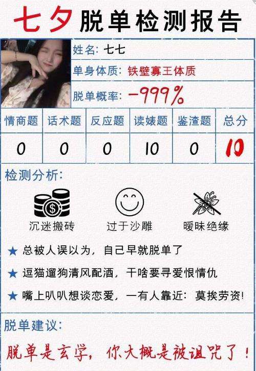 七夕脱单考试图3