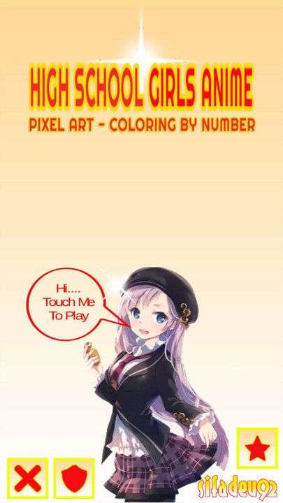 美少女涂色图3