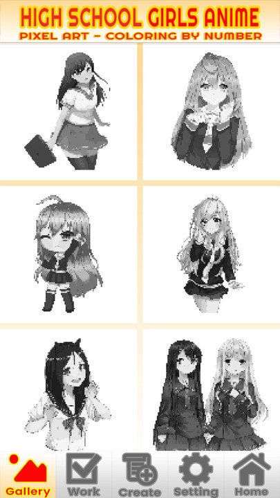 美少女涂色图2