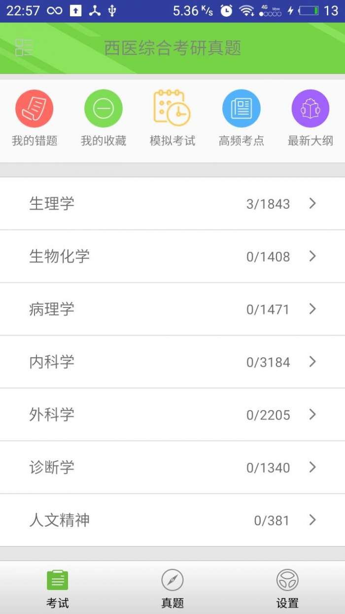 西医综合考研真题图1
