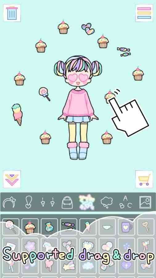 粉彩女孩最新破解版图1