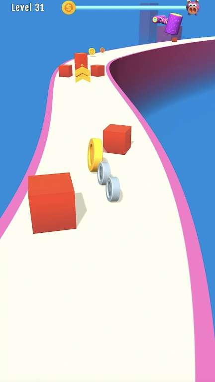 硬币滚动3D图3