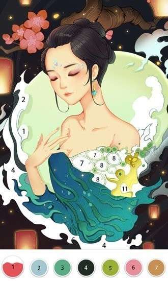 快乐涂数字填色图1
